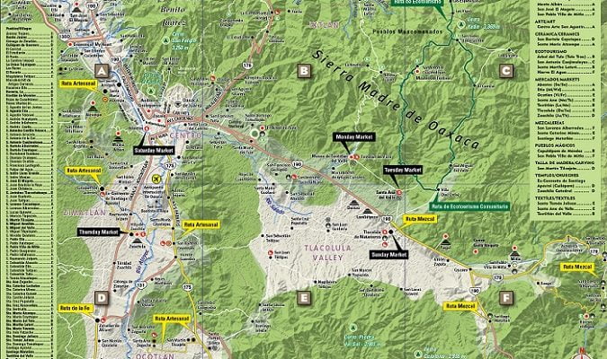 mapa interactivo Oaxaca