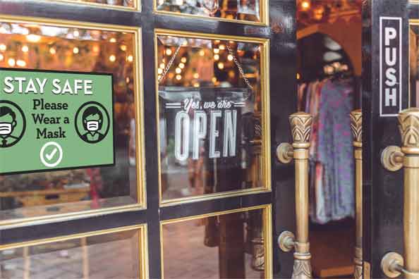 Reapertura con avisos información