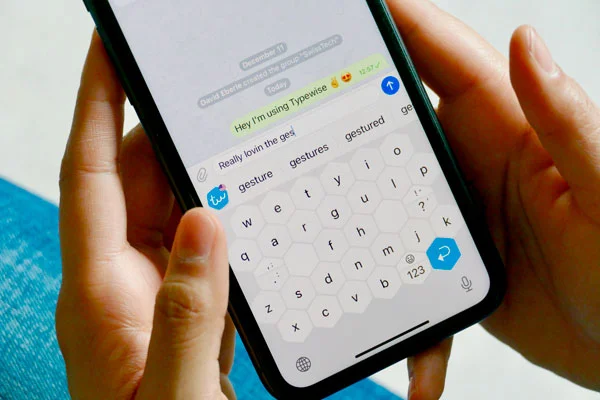 Typewise teclado exagonal