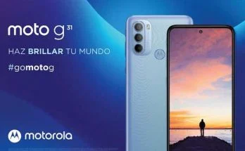 nuevo moto g31 de motorola