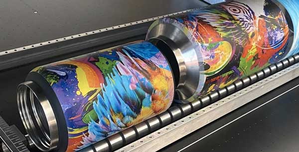 Impresión UV en termos