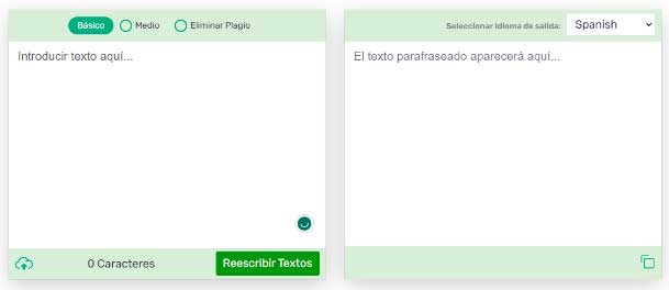 Reescribir textos