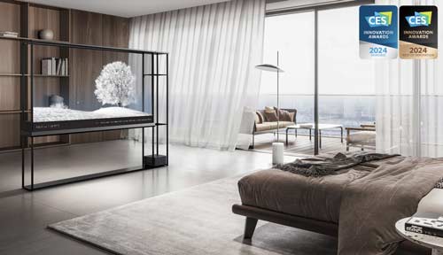televisor OLED transparente LG