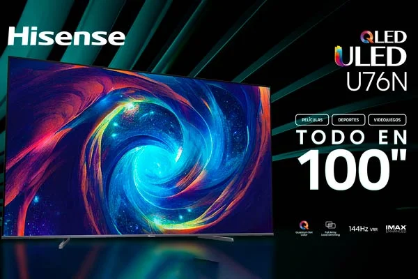 Hisense 100U76N KV Tecnología Mini LED