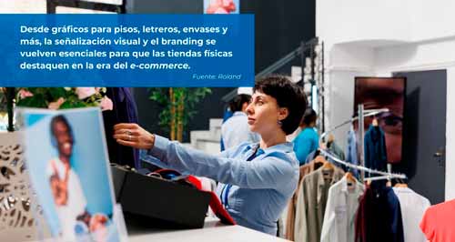 gráficos publicitarios para el visual merchandising