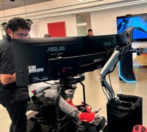 brazo para monitores