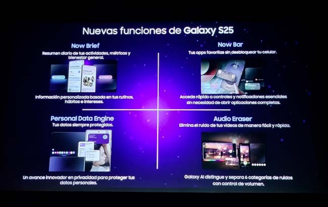 nuevas funciones Galaxy S25
