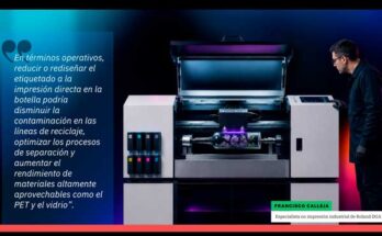Impresión industrial directa sobre botellas
